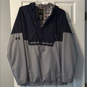 Under Armour Black and Gray Lined Windbreaker